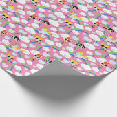 Powerpuff Girls & Donny Rainbow Pattern Geschenkpapier (Ecke)