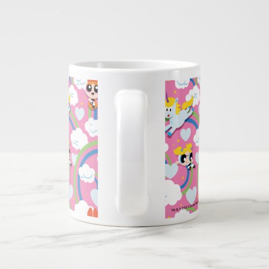 Powerpuff Girls & Donny Rainbow Pattern Jumbo-Tasse (Rückseite)