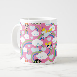 Powerpuff Girls & Donny Rainbow Pattern Jumbo-Tasse
