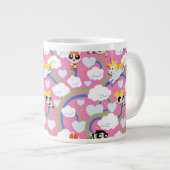Powerpuff Girls & Donny Rainbow Pattern Jumbo-Tasse (Vorderseite Rechts)