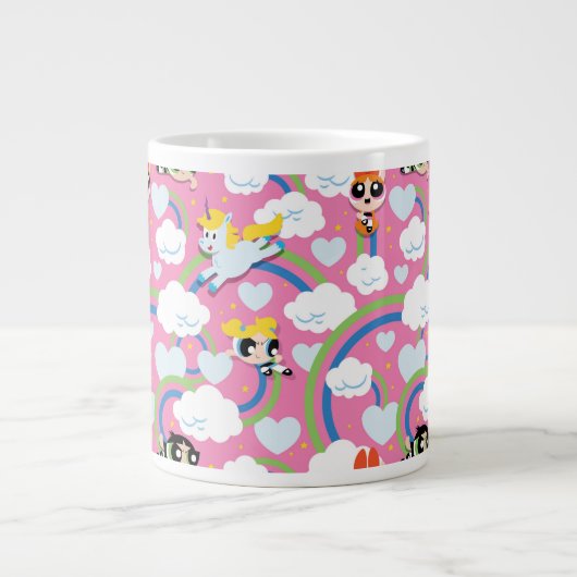 Powerpuff Girls & Donny Rainbow Pattern Jumbo-Tasse (Vorderseite)