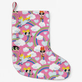 Powerpuff Girls & Donny Rainbow Pattern Kleiner Weihnachtsstrumpf (Vorderseite)