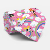 Powerpuff Girls & Donny Rainbow Pattern Krawatte (Gerollt)