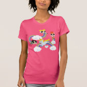 Powerpuff Girls & Donny Rainbow Pattern T-Shirt (Vorderseite)