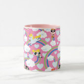 Powerpuff Girls & Donny Rainbow Pattern Tasse (Zentrum)