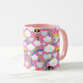 Powerpuff Girls & Donny Rainbow Pattern Tasse (VorderseiteRechts)