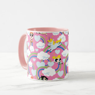 Powerpuff Girls & Donny Rainbow Pattern Tasse