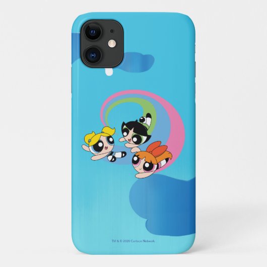 Powerpuff Girls fliegen durch den Himmel Case-Mate iPhone Hülle (Rückseite)
