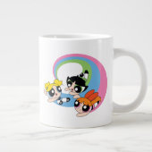 Powerpuff Girls fliegen durch den Himmel Jumbo-Tasse (Rechts)