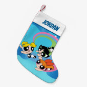 Powerpuff Girls fliegen durch den Himmel Kleiner Weihnachtsstrumpf (Vorderansicht (hängend))