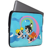 Powerpuff Girls fliegen durch den Himmel Laptopschutzhülle (Vorne Rechts)