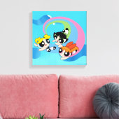 Powerpuff Girls fliegen durch den Himmel Leinwanddruck (Insitu (Wohnzimmer))