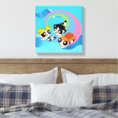Powerpuff Girls fliegen durch den Himmel Leinwanddruck (Insitu (Schlafzimmer))