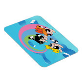 Powerpuff Girls fliegen durch den Himmel Magnet (Rechte Seite)