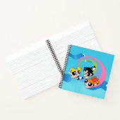 Powerpuff Girls fliegen durch den Himmel Notizblock (Innenseite)