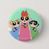 Powerpuff Girls Fly High Button (Vorderseite)