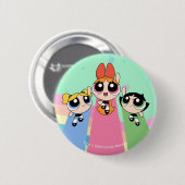 Powerpuff Girls Fly High Button (Vorne & Hinten)