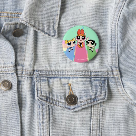 Powerpuff Girls Fly High Button (Beispiel)
