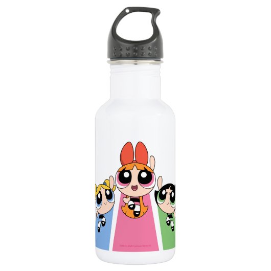 Powerpuff Girls Fly High Edelstahlflasche (Vorderseite)