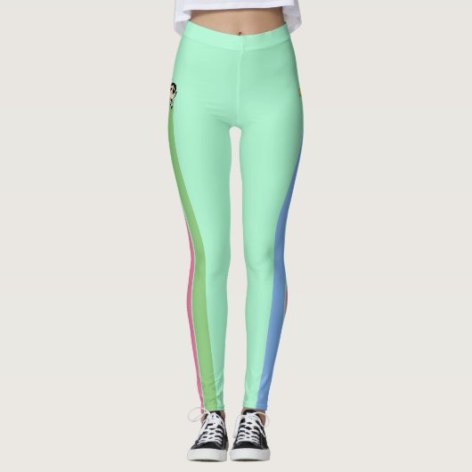 Powerpuff Girls Fly High Leggings (Vorderseite)