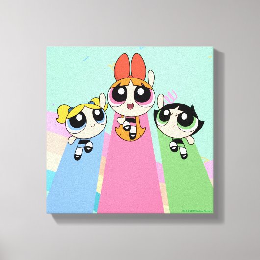 Powerpuff Girls Fly High Leinwanddruck (Vorderseite)