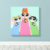 Powerpuff Girls Fly High Leinwanddruck (Insitu (Holzboden))