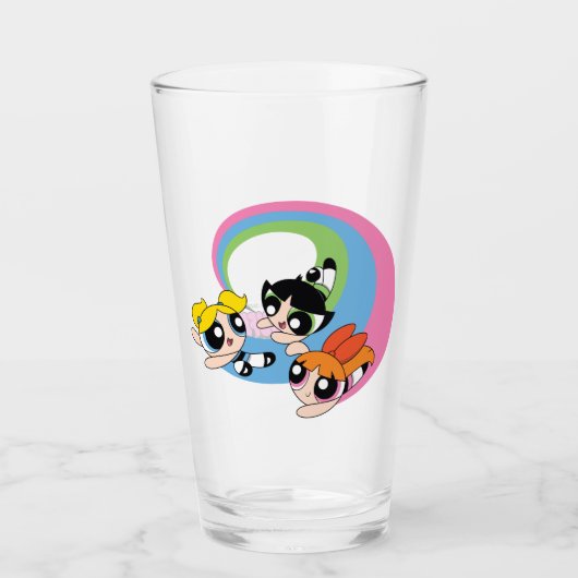Powerpuff Girls Fly Through The Sky Glas (Vorderseite)