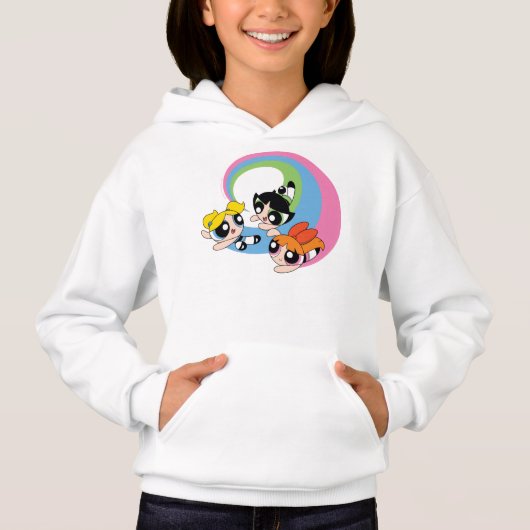 Powerpuff Girls Fly Through The Sky Hoodie (Vorderseite)