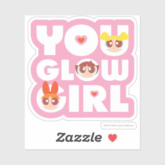 Powerpuff Girls: Ihr Glow Girl Aufkleber (Blatt)