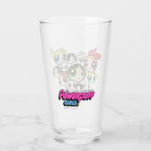 PowerPuff Girls-Muster Glas (Rückseite)