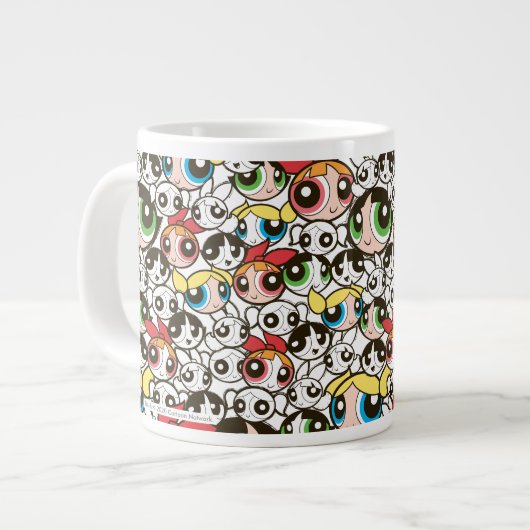 PowerPuff Girls-Muster Jumbo-Tasse (Vorderseite Links)