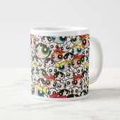 PowerPuff Girls-Muster Jumbo-Tasse (Vorderseite Rechts)