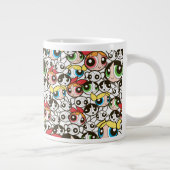 PowerPuff Girls-Muster Jumbo-Tasse (Rechts)