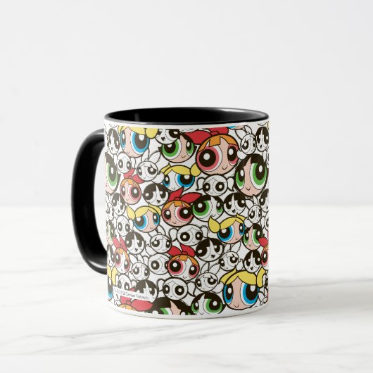 PowerPuff Girls-Muster Tasse (Vorderseite Links)
