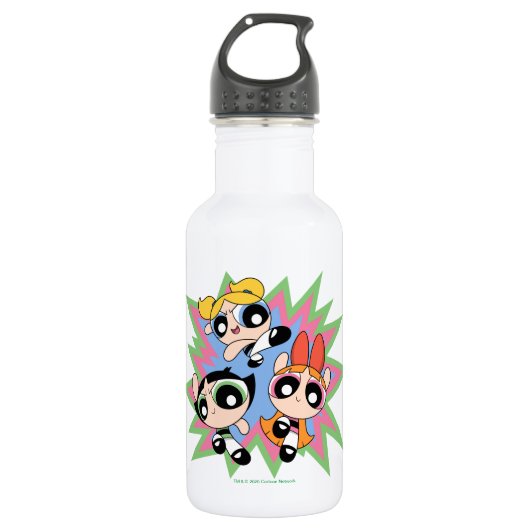 Powerpuff Girls PowerFactor Edelstahlflasche (Vorderseite)