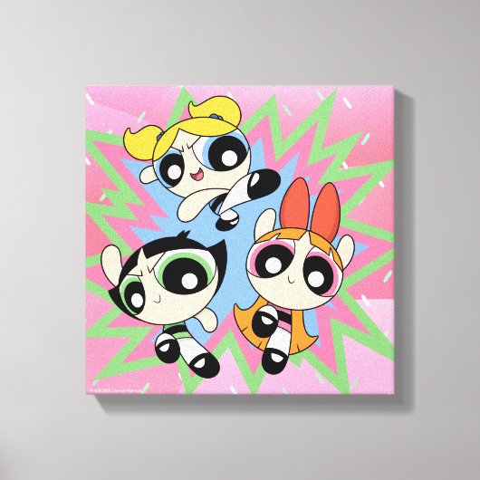 Powerpuff Girls PowerFactor Leinwanddruck (Vorderseite)