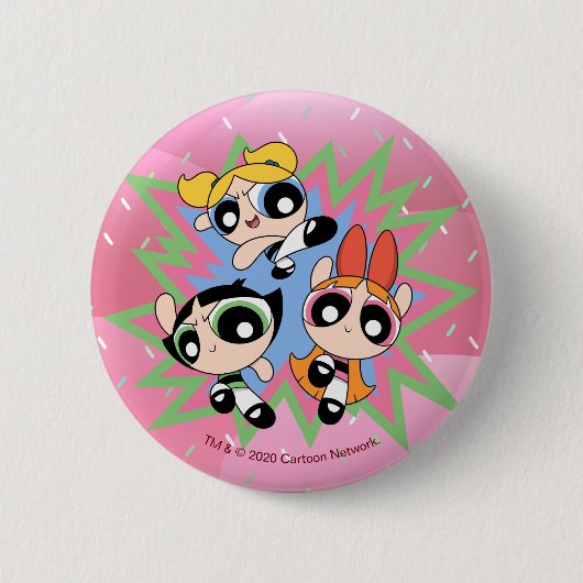 Powerpuff Girls Powfactor Button (Vorderseite)