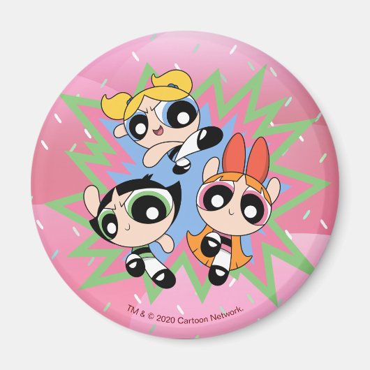 Powerpuff Girls Powfactor Magnet (Vorne)