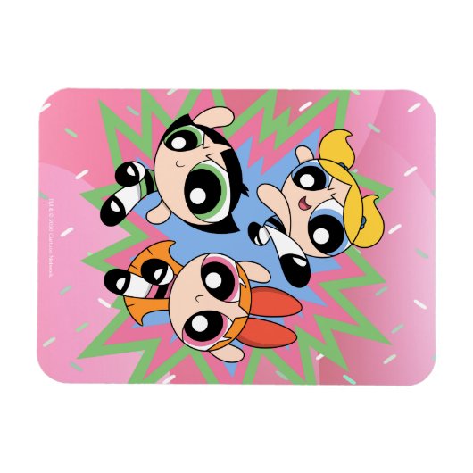 Powerpuff Girls Powfactor Magnet (Horizontal)