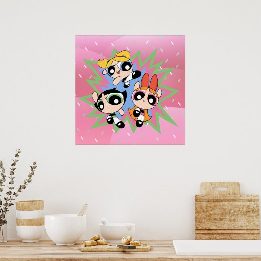 Powerpuff Girls Powfactor Poster (Küche)
