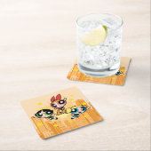 Powerpuff Girls Rett Rechteckiger Pappuntersetzer (Vor Ort)