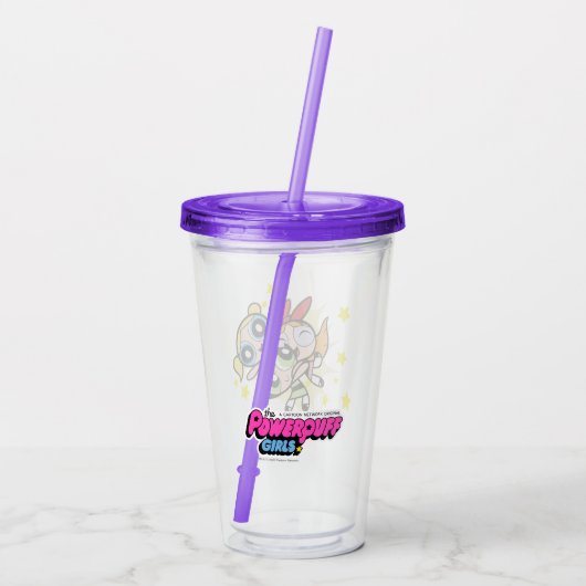 Powerpuff Girls Rule Acryltrinkbecher (Rückseite)