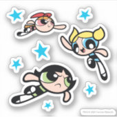 Powerpuff Girls Star Pattern Aufkleber (Vorderseite)