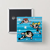 Powerpuff Girls Star Pattern Button (Vorne & Hinten)