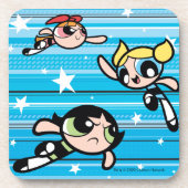 Powerpuff Girls Star Pattern Getränkeuntersetzer (Vorderseite)