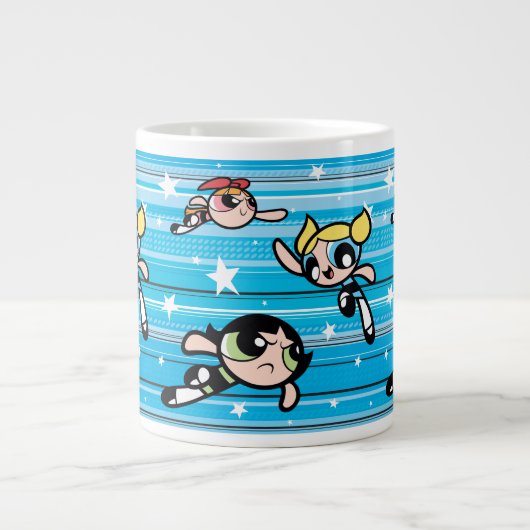 Powerpuff Girls Star Pattern Jumbo-Tasse (Vorderseite)