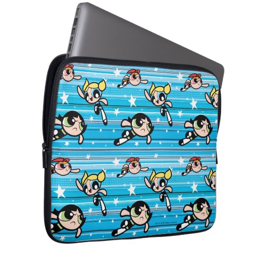 Powerpuff Girls Star Pattern Laptopschutzhülle (Vorne Rechts)