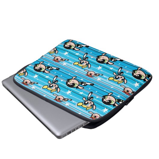 Powerpuff Girls Star Pattern Laptopschutzhülle (Vorne Knopf)