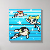 Powerpuff Girls Star Pattern Leinwanddruck (Vorderseite)