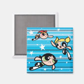 Powerpuff Girls Star Pattern Magnet (Vorderseite/Rückseite)